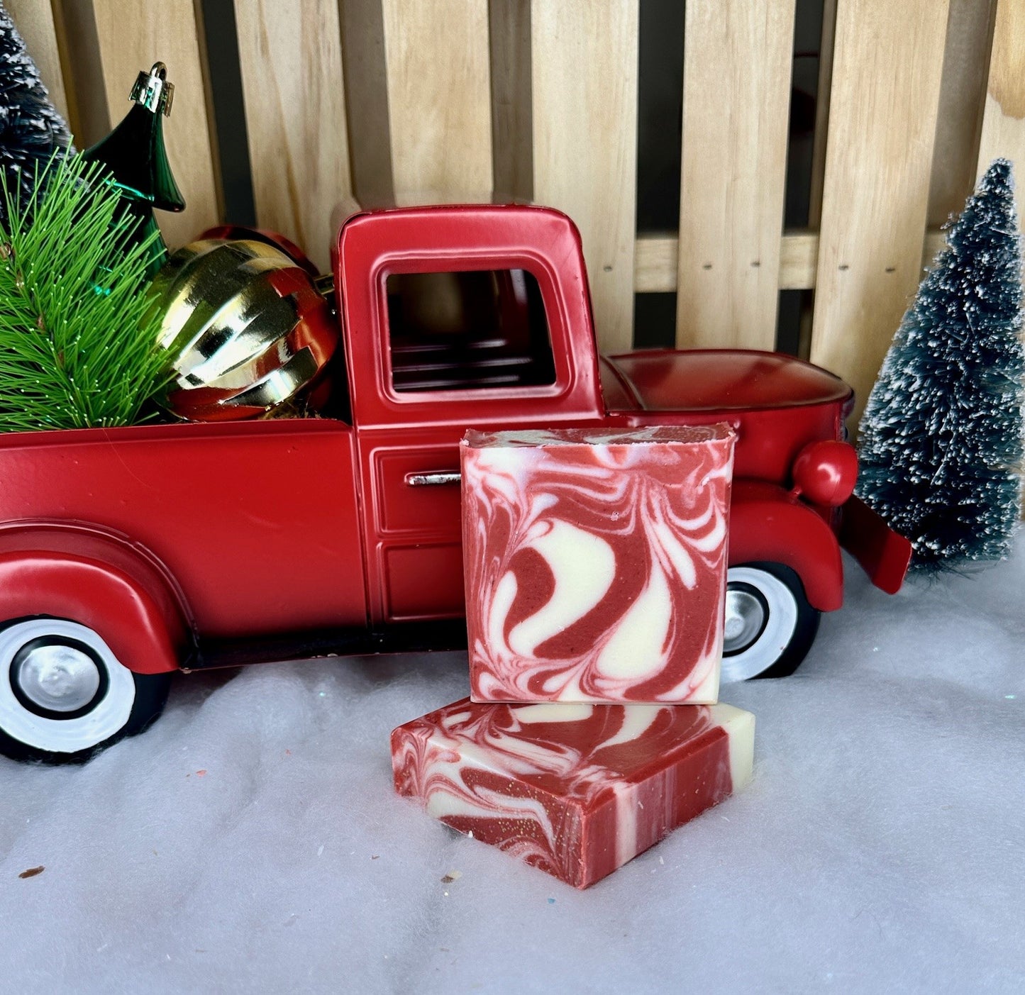 Candy Cane Handcrafted Soap